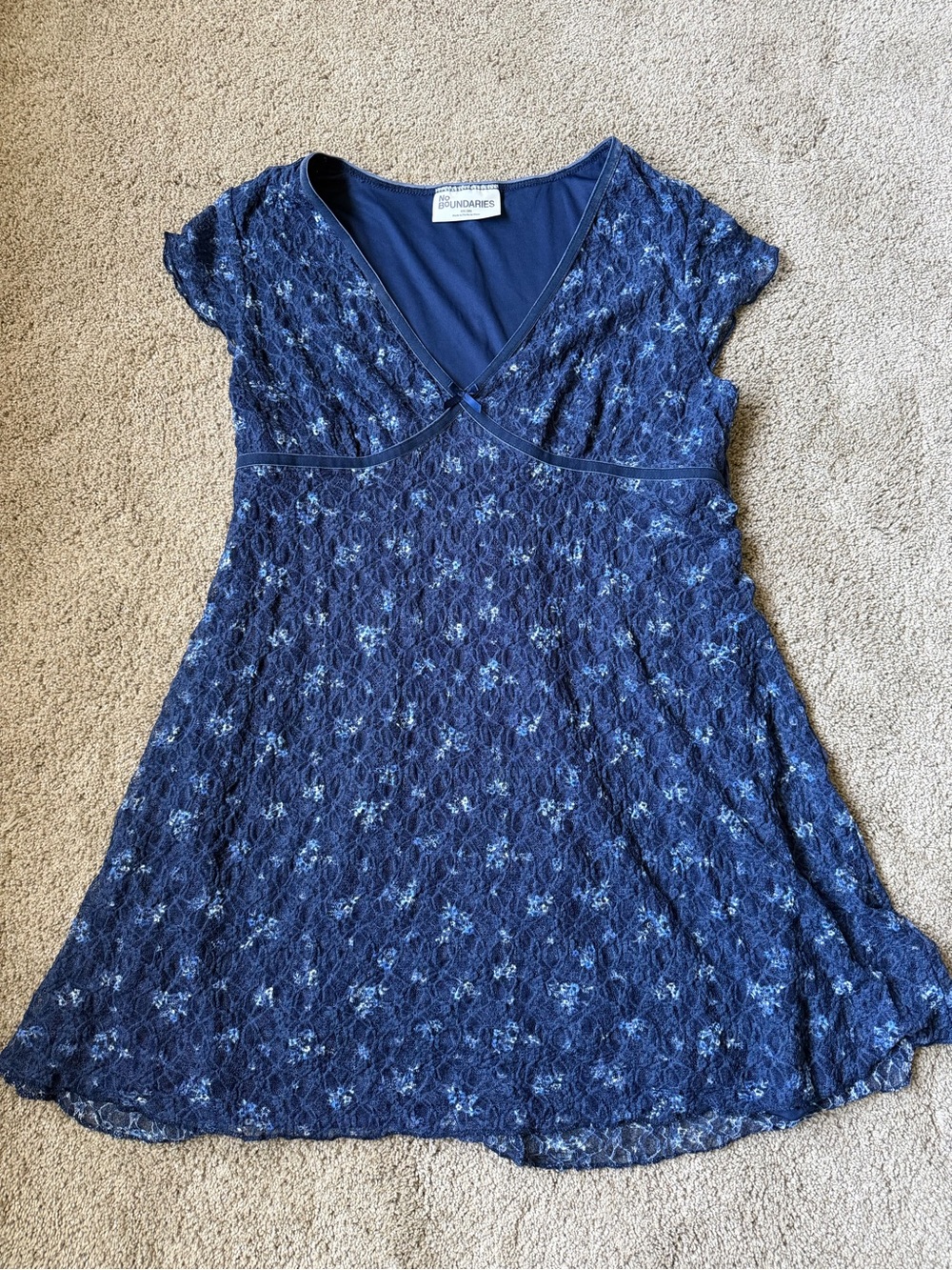 Blue floral dress